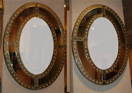 Pair of Neoclassical Style Mirror 69b19