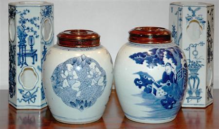 Two Similar Chinese Export Blue 69b25