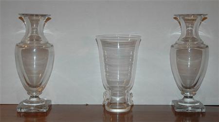 Steuben Glass Vase Together with