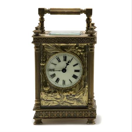 French Gilt-Metal Carriage Clock
	