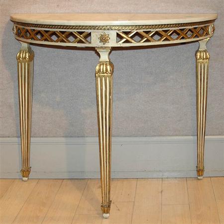 Louis XVI Style Painted Console
	