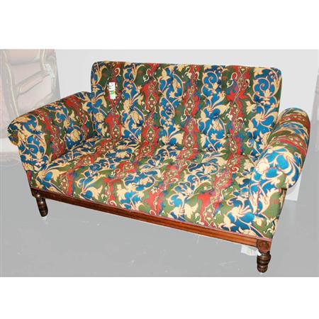 Aesthetic Movement Mahogany Tufted 697a5