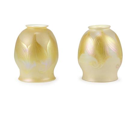 Two Similar Tiffany Favrile Glass 697bb