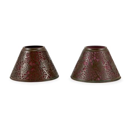 Pair of Tiffany Studios Etched 697cb