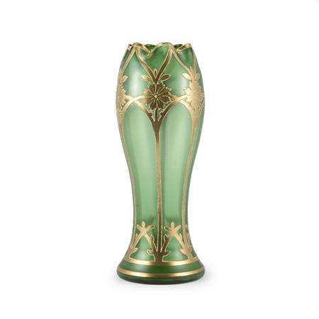 Bohemian Glass Vase Estimate 500 700 697ed