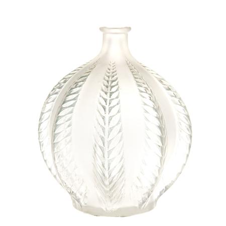 Lalique Molded Glass Malines Vase  69802