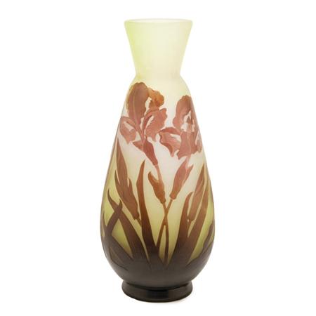 Galle Acid Etched Cameo Glass Vase
	