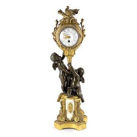 Louis XVI Style Gilt and Patinated-Bronze