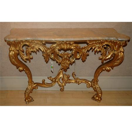 Italian Rococo Style Gilt Wood 6985b