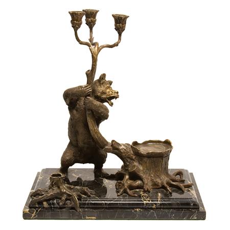 Russian Bronze Animalier Desk Stand  69877