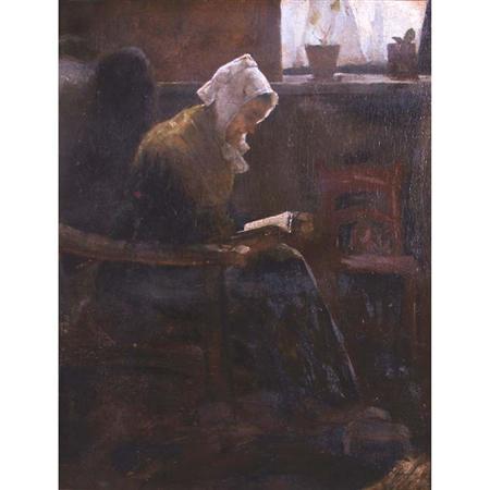 American School 19th Century Woman Reading
	