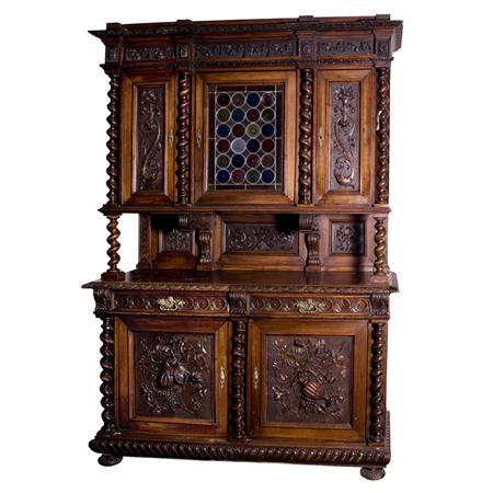 Baroque Style Carved Mahogany Two Part 698de