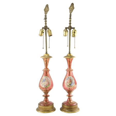 Pair of Bohemian Style Gilt Decorated 698ef