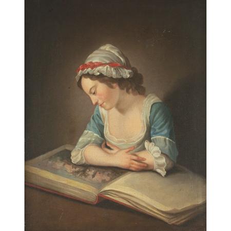 Circle of Philippe Mercier A Girl Reading