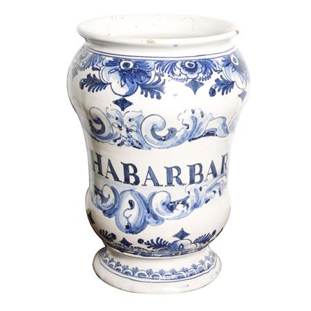 Delft Apothecary Jar
	  Estimate:$800-$1,200