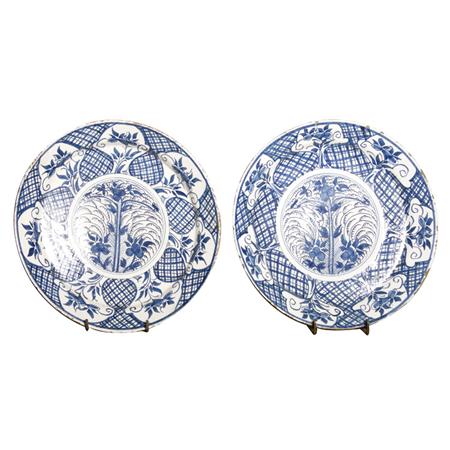 Pair of Delft Blue and White Plates
	