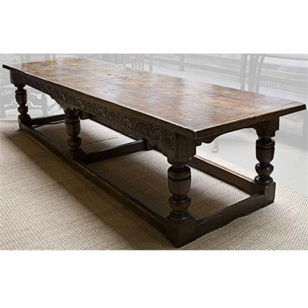Charles II Style Oak Dining Table
	