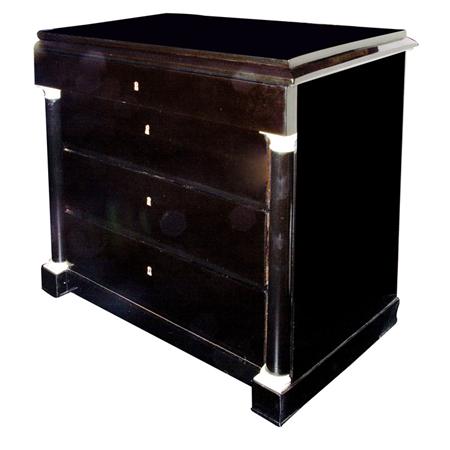 Biedermeier Ebonized Commode  69dc3