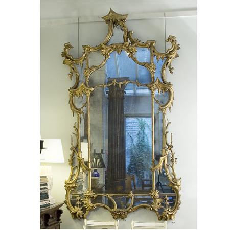 George II Style Gilt Wood Mirror  69dc7
