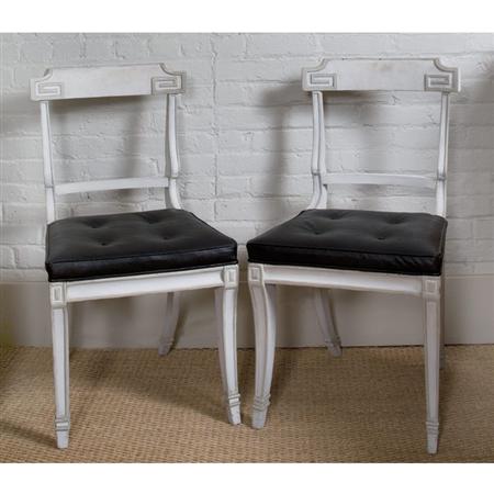 Pair of Regency Style Painted Klismos 69de1