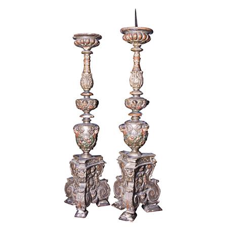 Pair of Italian Baroque style Painted 69e09