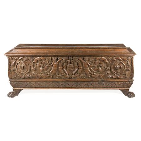 Italian Baroque Walnut Cassone  69e0b