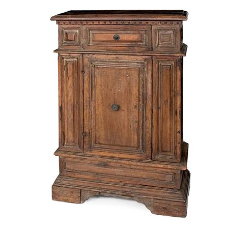 Italian Baroque Walnut Side Cabinet  69e1a