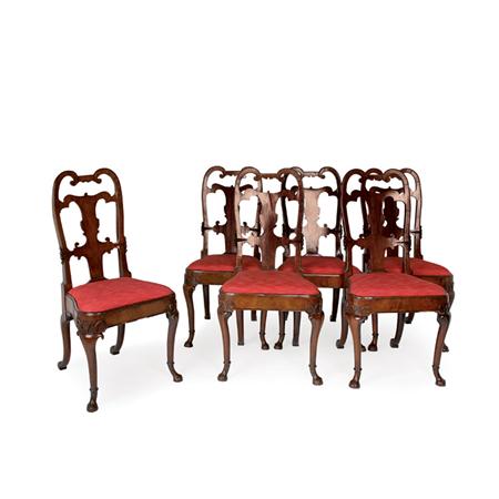 Set of Six Continental Rococo Mahogany 69e41