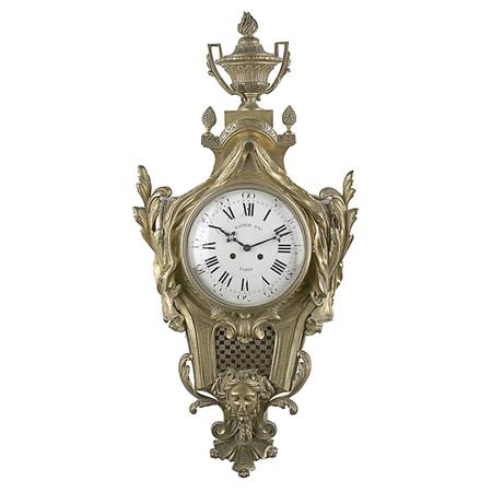 Louis XVI Style Gilt-Bronze Cartel Clock
	