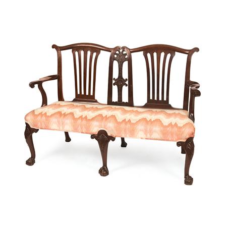 George III Mahogany Double Chair 69e63