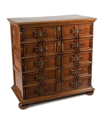 William and Mary Fruitwood Chest 69f12
