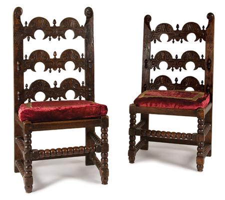 Pair of Spanish Baroque Style Oak 69f18