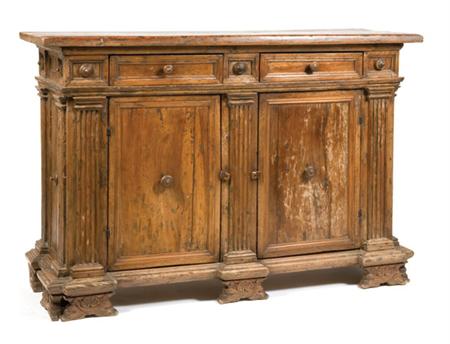 Italian Baroque Style Walnut Credenza
	