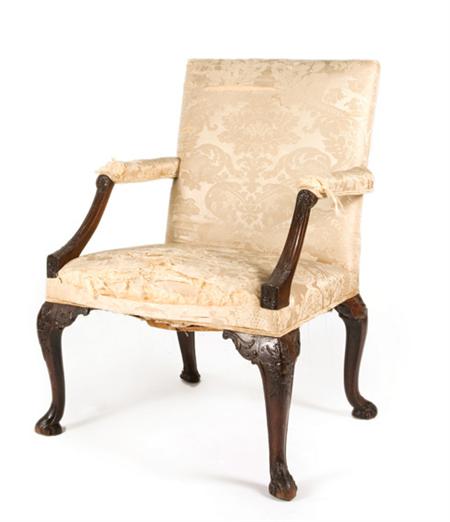 George II Mahogany Library Chair  69f40