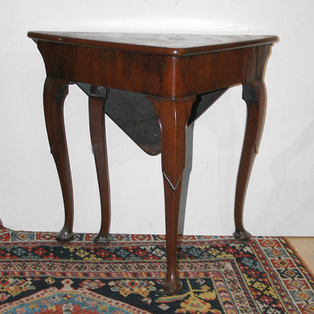 George II Mahogany Corner Table  69f41
