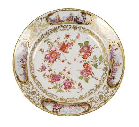 Meissen Style Porcelain Plate
	