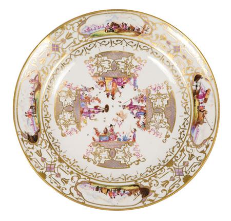 Meissen Style Porcelain Plate
	