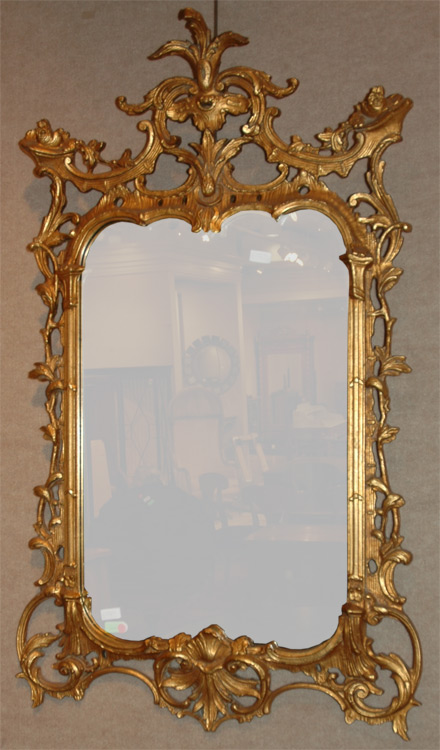 George II Style Gilt Wood Mirror  69b84