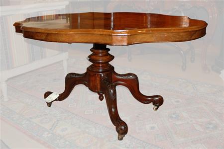 Victorian Burl Walnut Breakfast 69bab