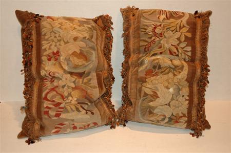 Two Tapestry Upholstered Throw 69bdf