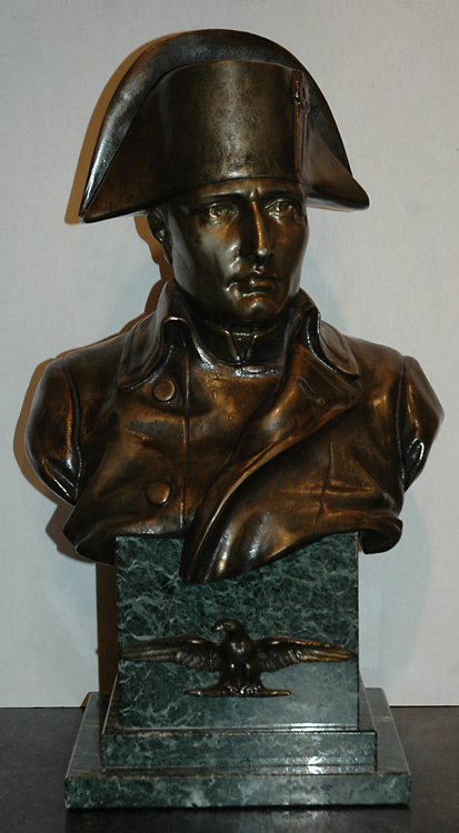 Patinated Metal Bust of Napoleon  69bff