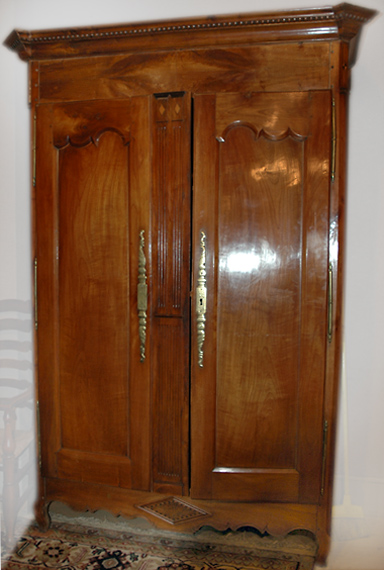 French Provincial Fruitwood Armoire  69c13