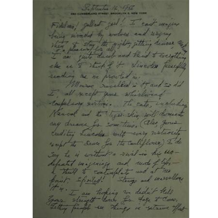 MOORE MARIANNE Autograph letter 69c43