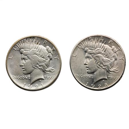 Peace Dollar, Twenty-Four Coins
	