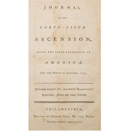 BLANCHARD, J.P. Journal of My Forty-Fifth