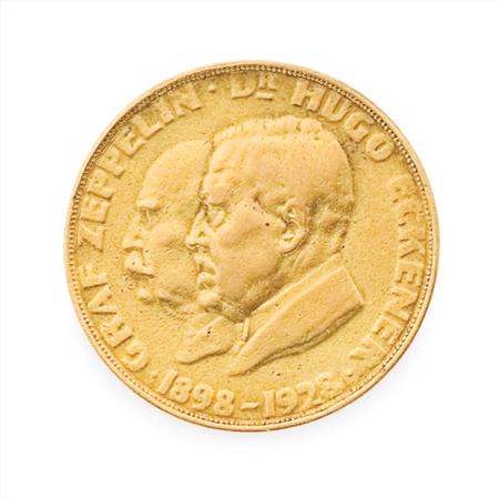 Gold Zeppelin Medal
	  Estimate:$300-$400