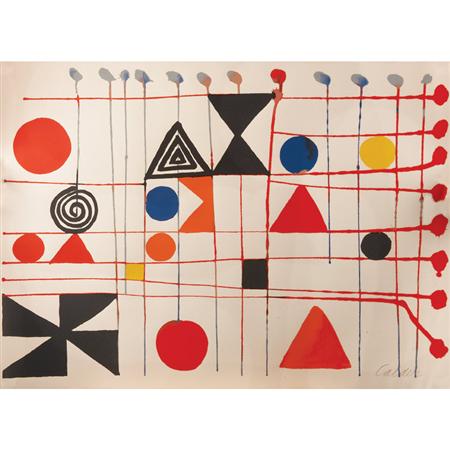 Alexander Calder QUILT Color lithograph  6a199