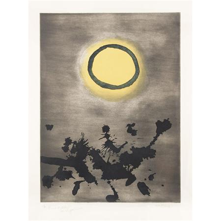 Adolph Gottlieb  UNTITLED Color etching