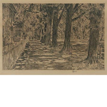 Childe Hassam  EASTHAMPTON Etching
	