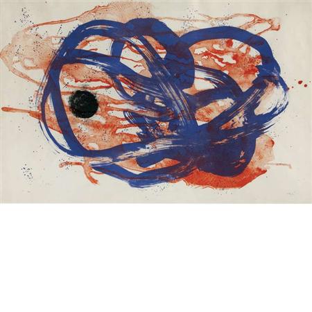 Joan Miro ROUGE ET BLEU Color lithograph  6a1d9